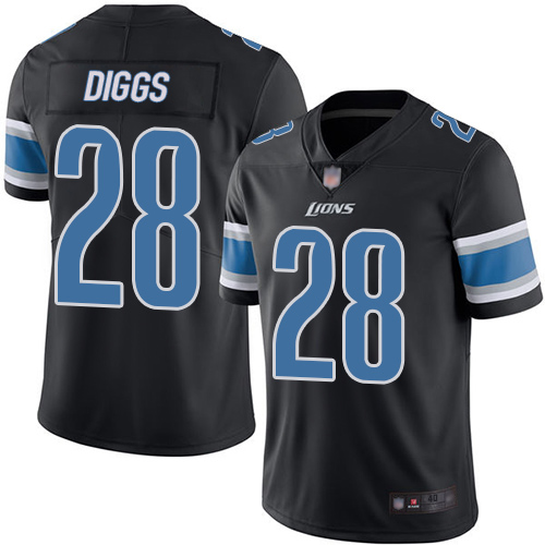 Detroit Lions Limited Black Men Quandre Diggs Jersey NFL Football #28 Rush Vapor Untouchable->youth nfl jersey->Youth Jersey